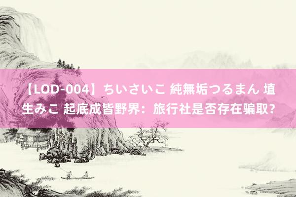 【LOD-004】ちいさいこ 純無垢つるまん 埴生みこ 起底成皆野界：旅行社是否存在骗取？