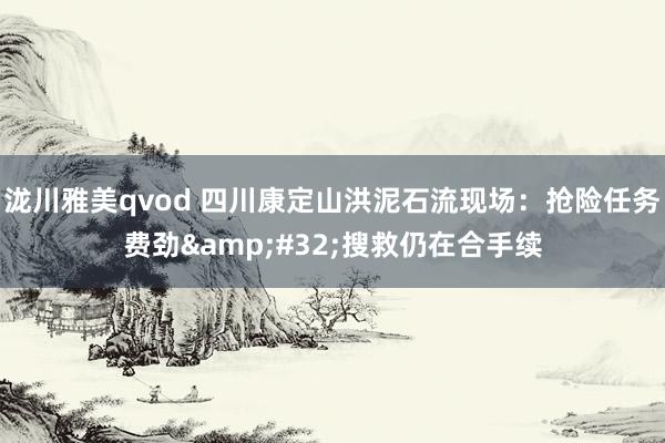 泷川雅美qvod 四川康定山洪泥石流现场：抢险任务费劲&#32;搜救仍在合手续